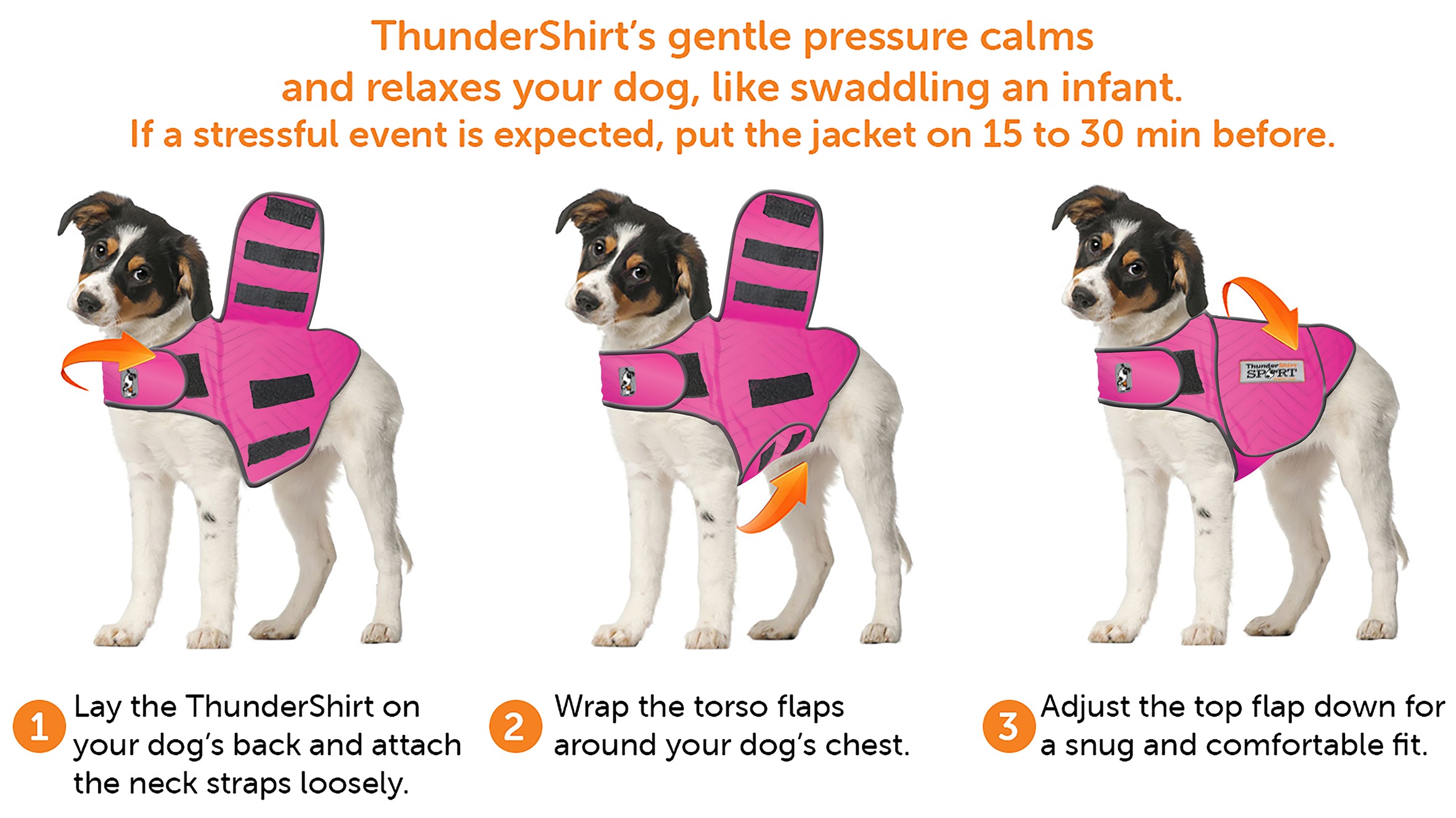 ThunderShirt Pink Calming Wrap – Limited Edition